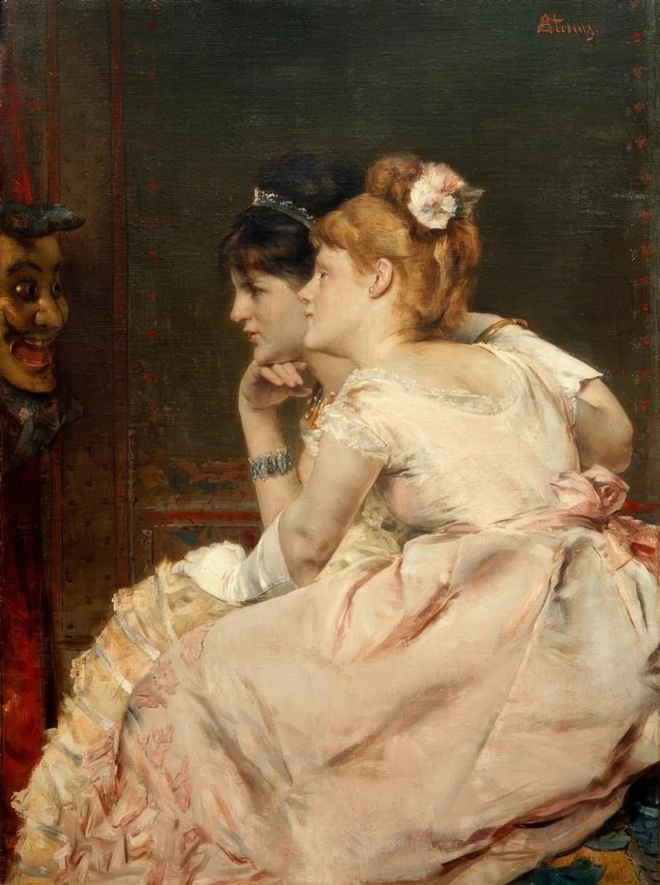 Alfred Émile Stevens - La maschera giapponese, 1877